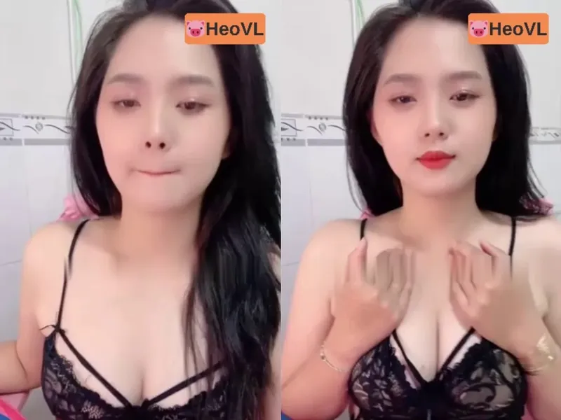 Ghệ răng khểnh khoe hàng tròn trắng