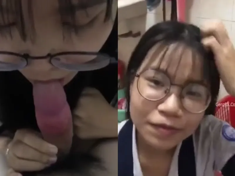 "mày liếm mạnh đi tao sắp ra rồi", em xinh mút cục thịt cho thằng bạn thân